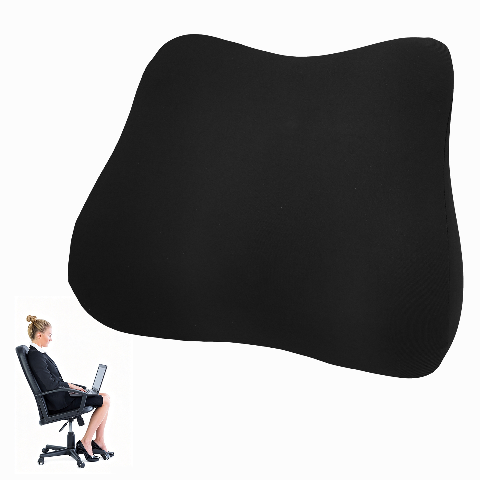 Gaming Chair Cushion - Memory Foam Waist Pillow Office Seat