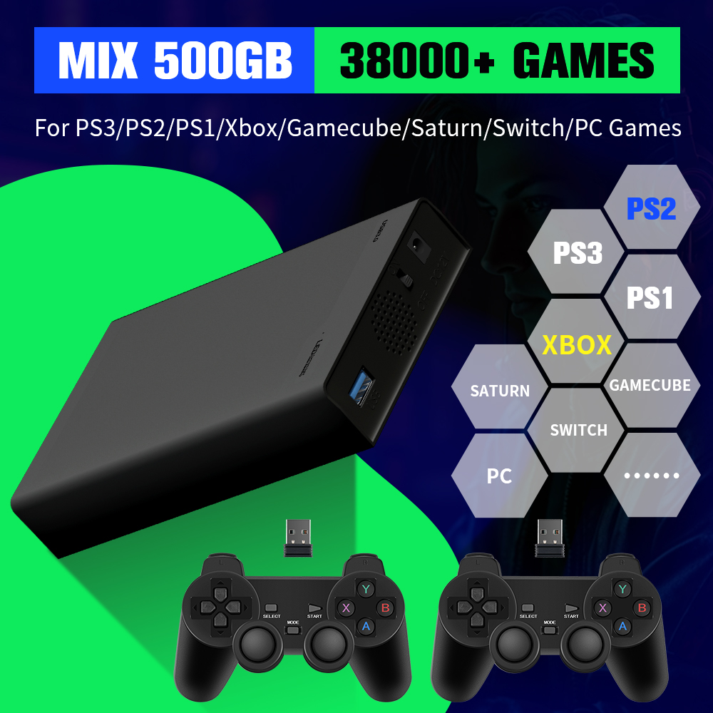 Gaming Console Gs5 - 500G Game Hard Drive With 38000+Games