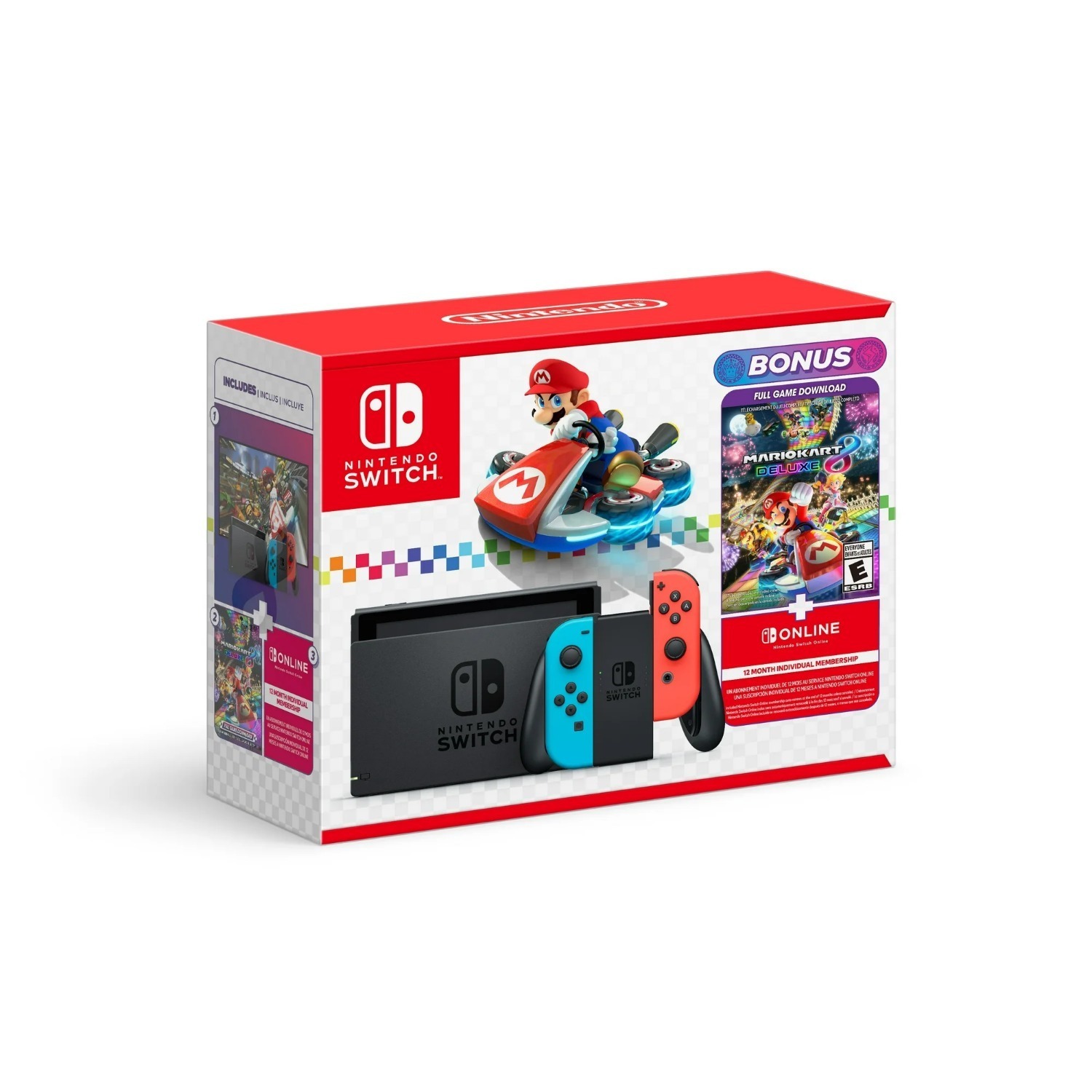 Gaming Console Bundle - Nintendo Switch Console Bundle with Mario