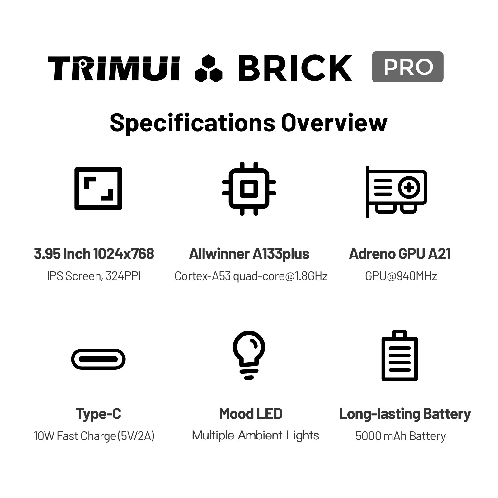 TRIMUI Brick Pro TG4040 Retro  - Gaming Console Linux recension och pris