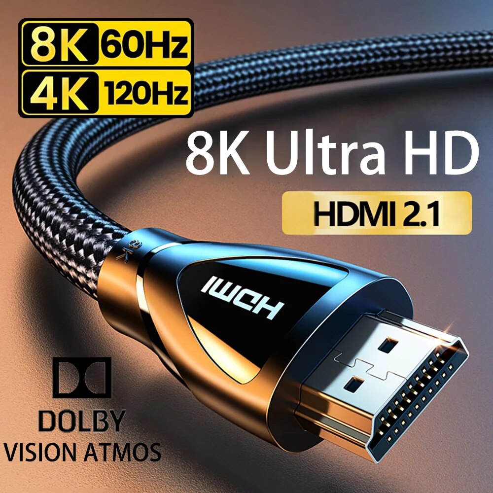 HDMI-Compatible 2.1 Cable Ultr - Hdmi Cable 2.1 recension och pris