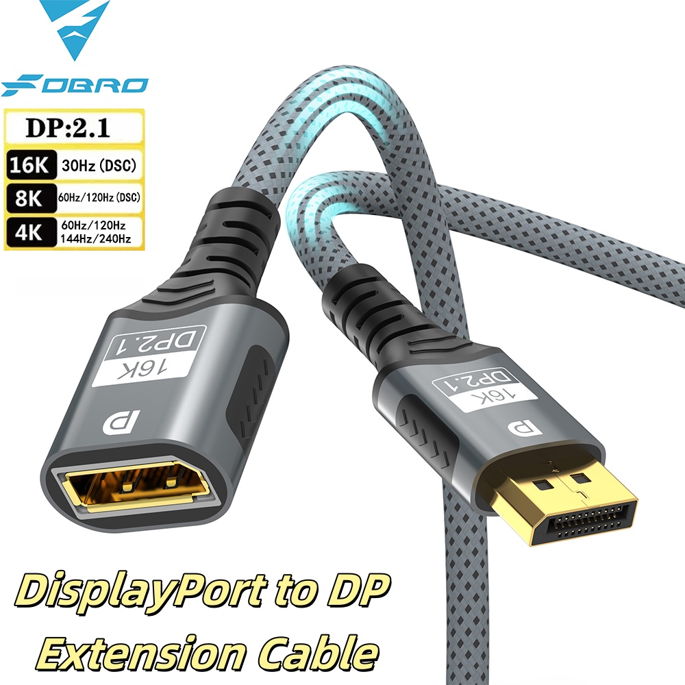 16K DP 2.1 Extension Cable 80G - Hdmi Cable 2.1 recension och pris