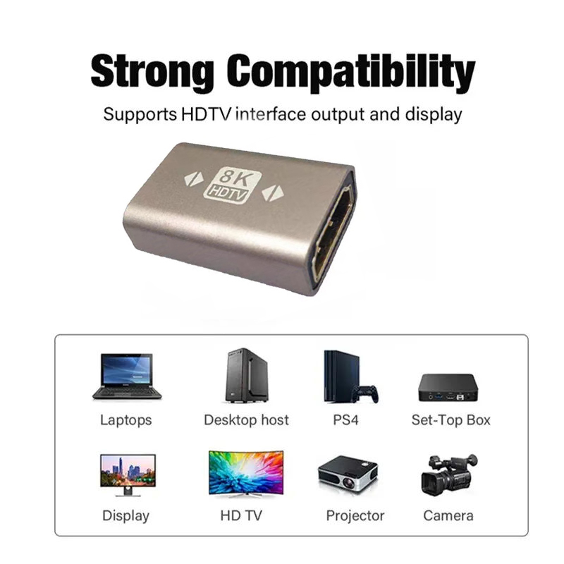 8K HDMI 2.1/2.0 Compatible Fem - Hdmi Cable 2.1 recension och pris