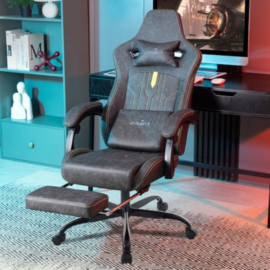 Gaming chair with footrest for - Gaming Chair Cushion recension och pris