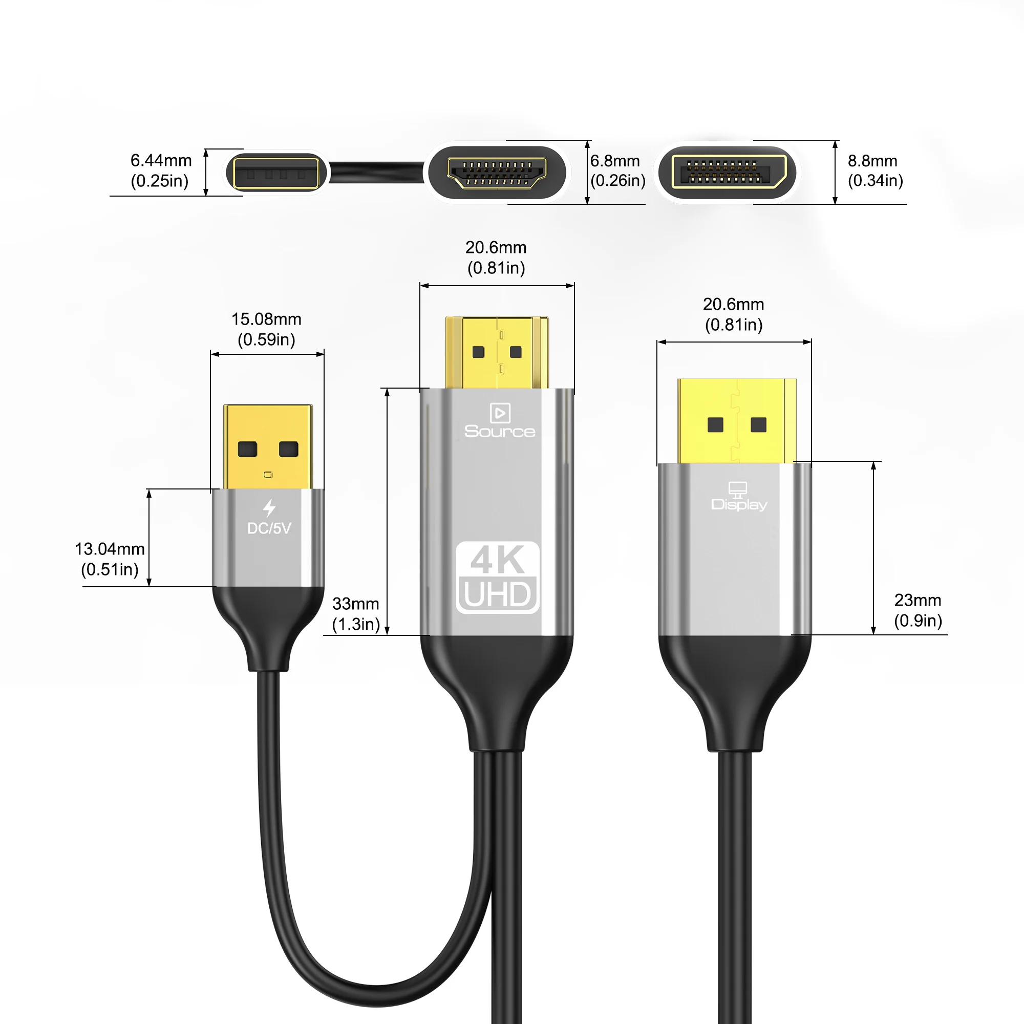 HDMI to DP Converter Cable wit - Gaming Console Bundle recension och pris