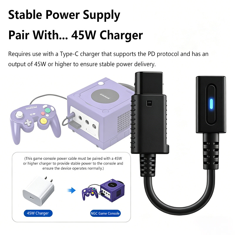 Type C 45W PD Charge Cable for - Gaming Console Type recension och pris