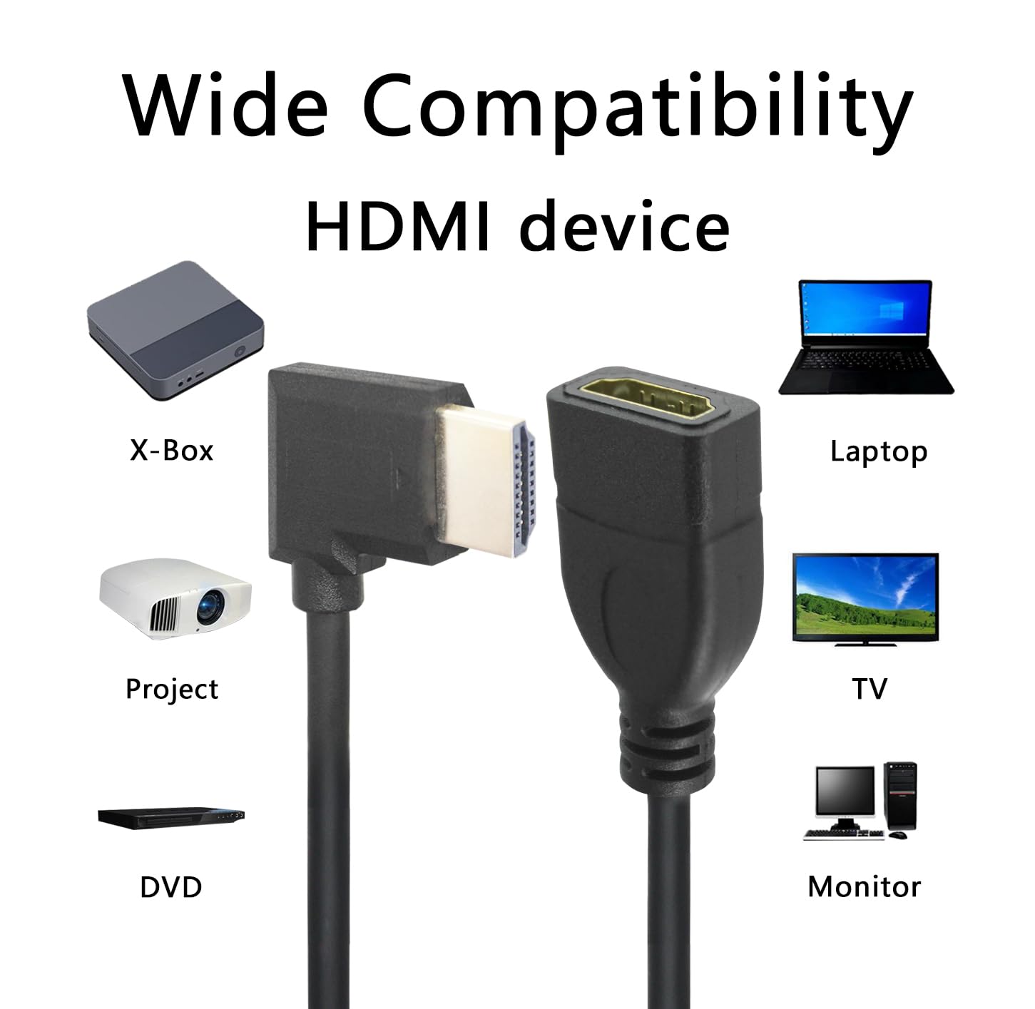 8K HDMI Extension Cable, Short - Hdmi Cable 2.1 recension och pris