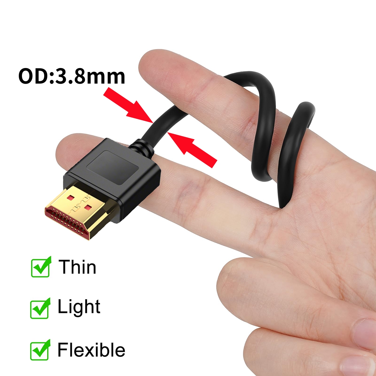 90 Degree Up/Down/Left/Right A - Hdmi Cable 2.1 recension och pris