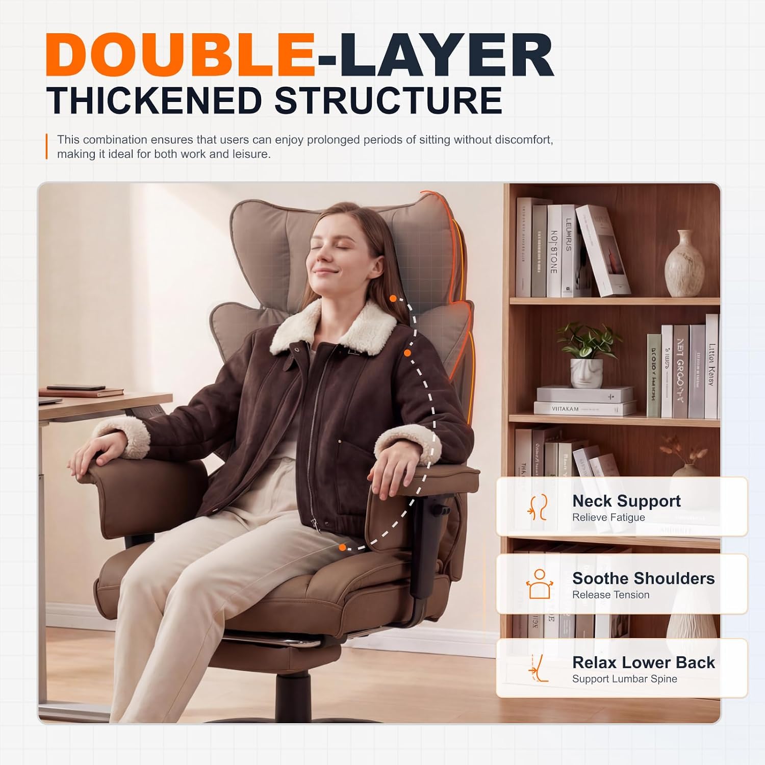 Big and Tall Office Chair with - Gaming Chair Cushion recension och pris