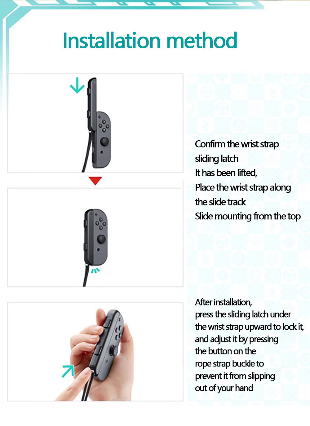 1 Pair Left Right Hand Rope Wr - Gaming Console Kit recension och pris